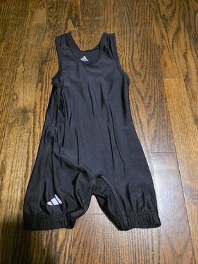 Adidas Black YXS Wrestling Singlet